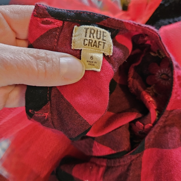 Buffalo Plaid Dress by True Craft Sz 6 - Picture 4 of 5